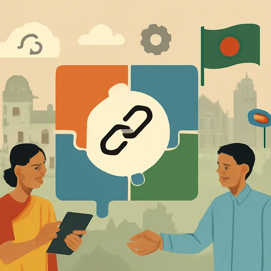 Integrations topic illustration with relevant visual detail