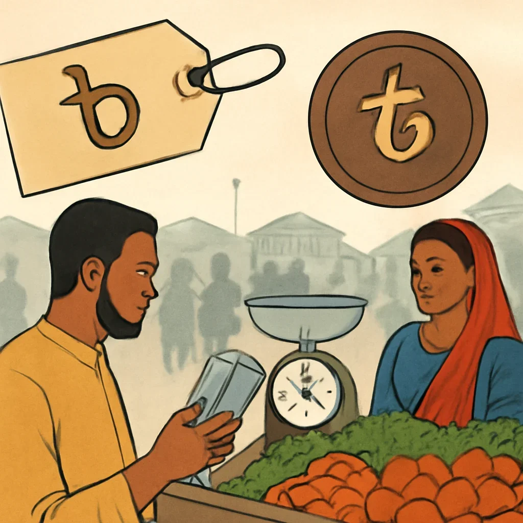 Pricing topic illustration with relevant visual detail