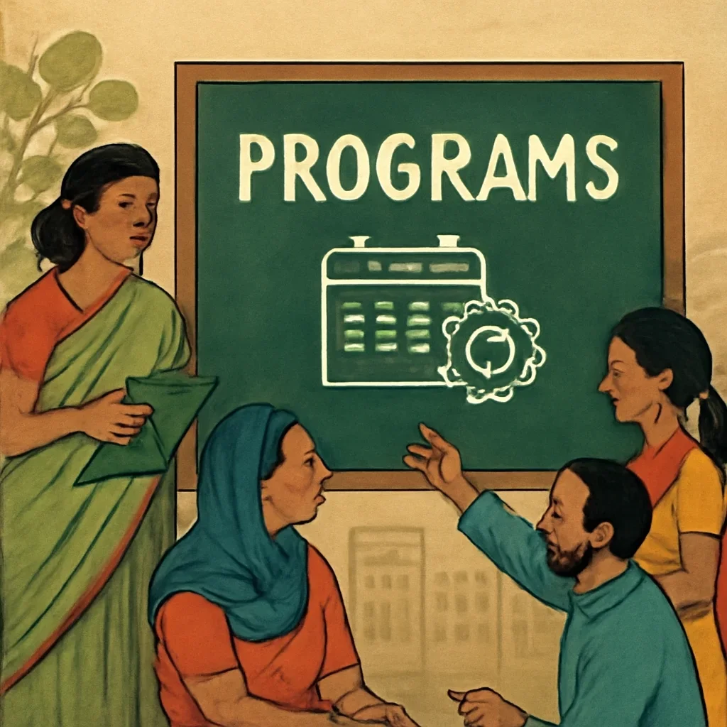 Programs topic illustration with relevant visual detail