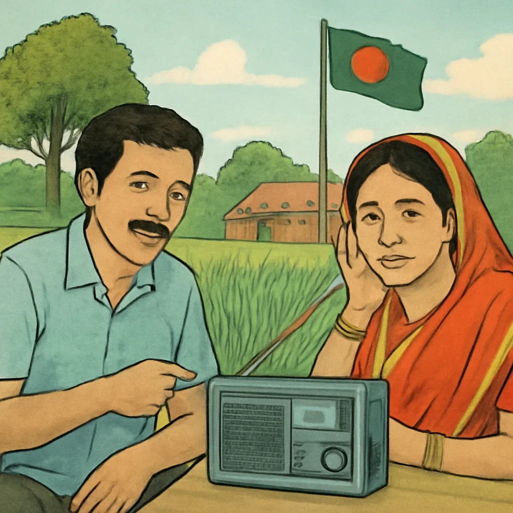 Radio topic illustration with relevant visual detail