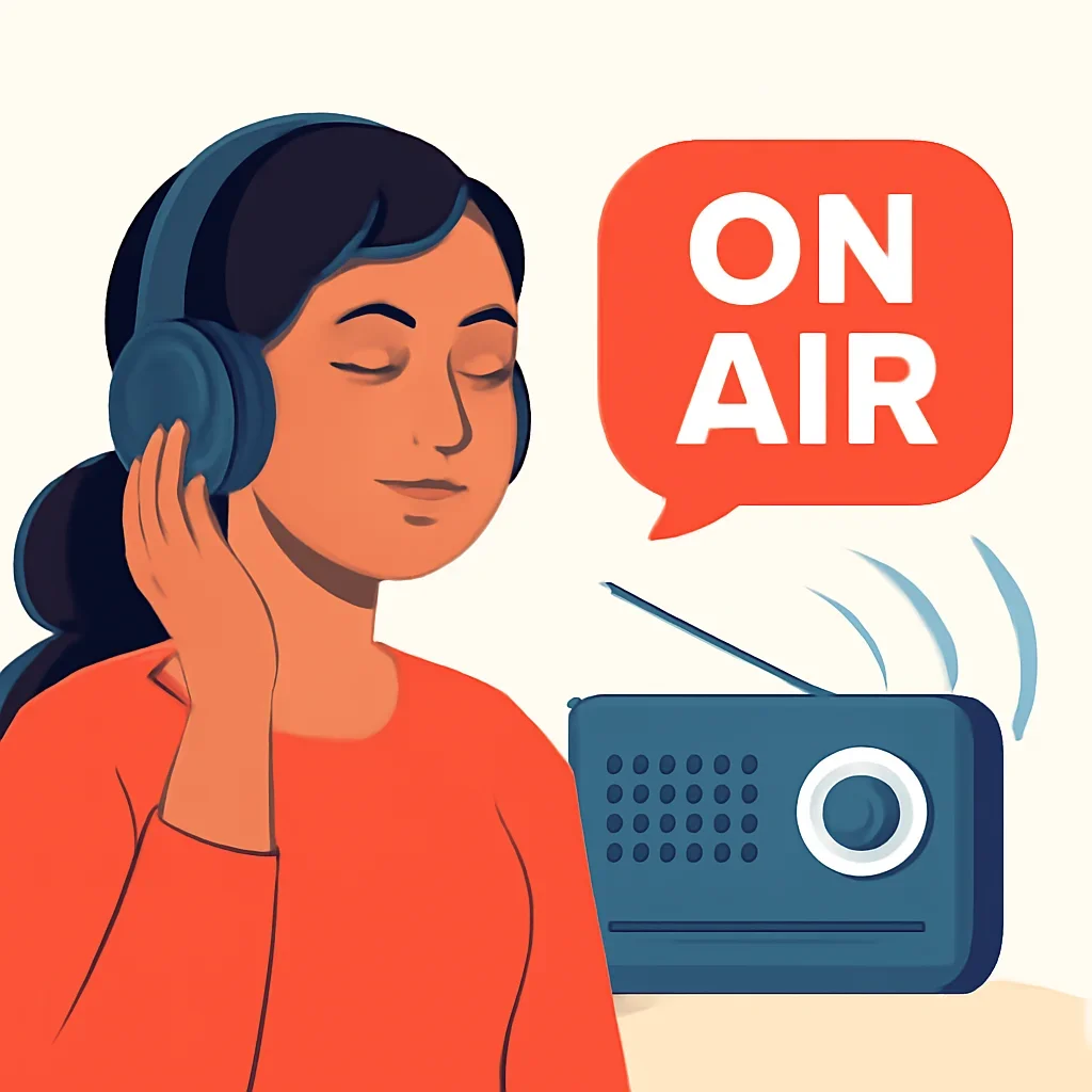 Listen Live closing illustration for Radio Dhaka