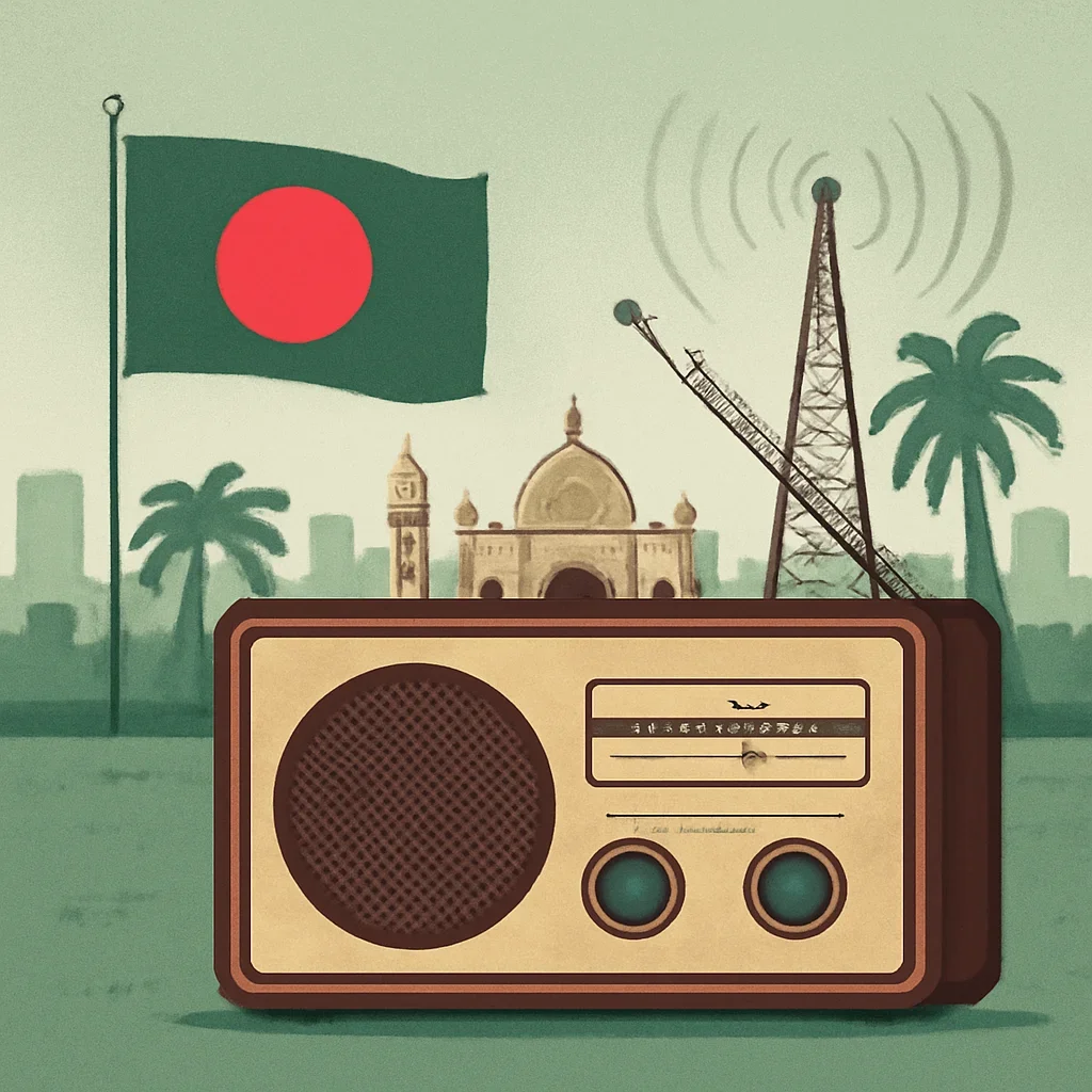 Bangladesh Radio Stations topic illustration with relevant visual detail