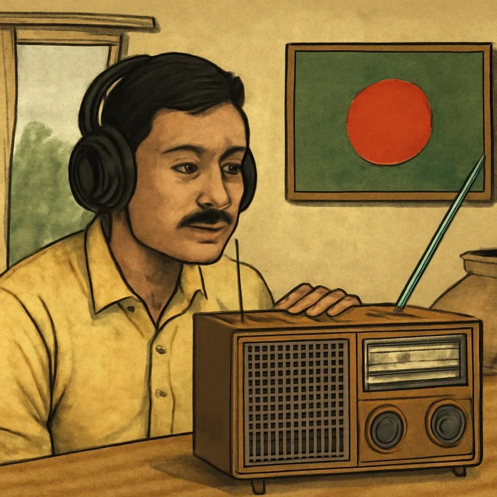 Radio topic illustration with relevant visual detail