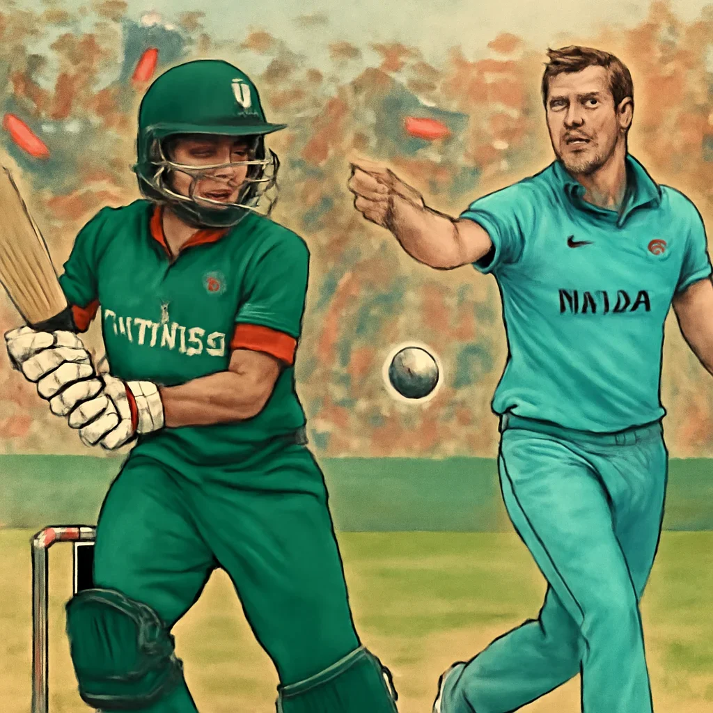 Bangladesh vs England Cricket topic illustration with relevant visual detail