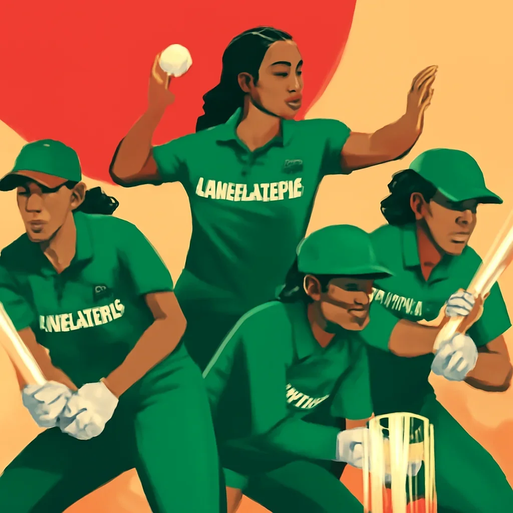 Bangladesh Women Cricket closing illustration for Radio Dhaka