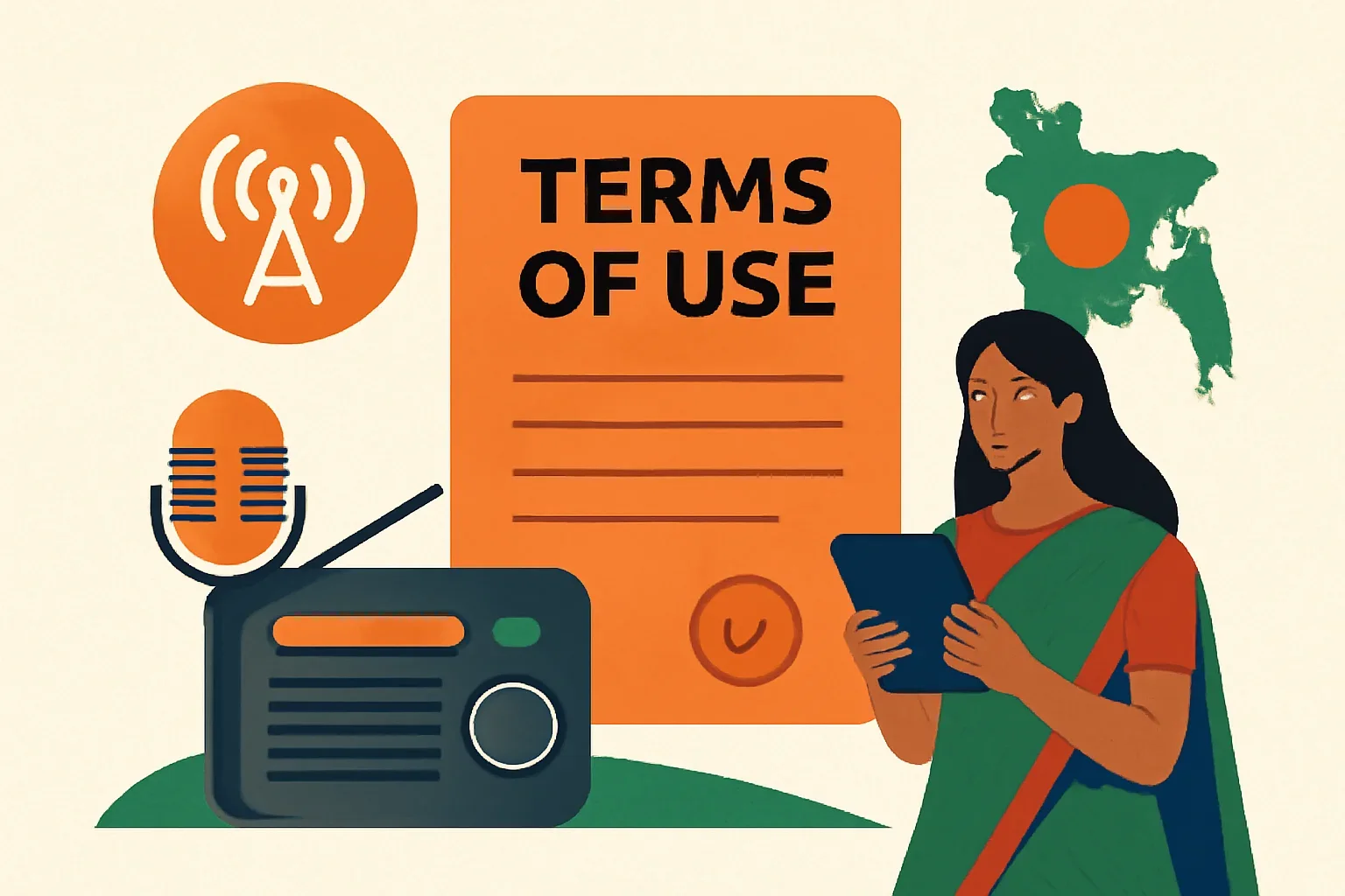 Terms of Use hero image for Radio Dhaka